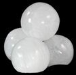 1 1/2" Polished "Selenite" (Satin Spar) Spheres - Photo 2